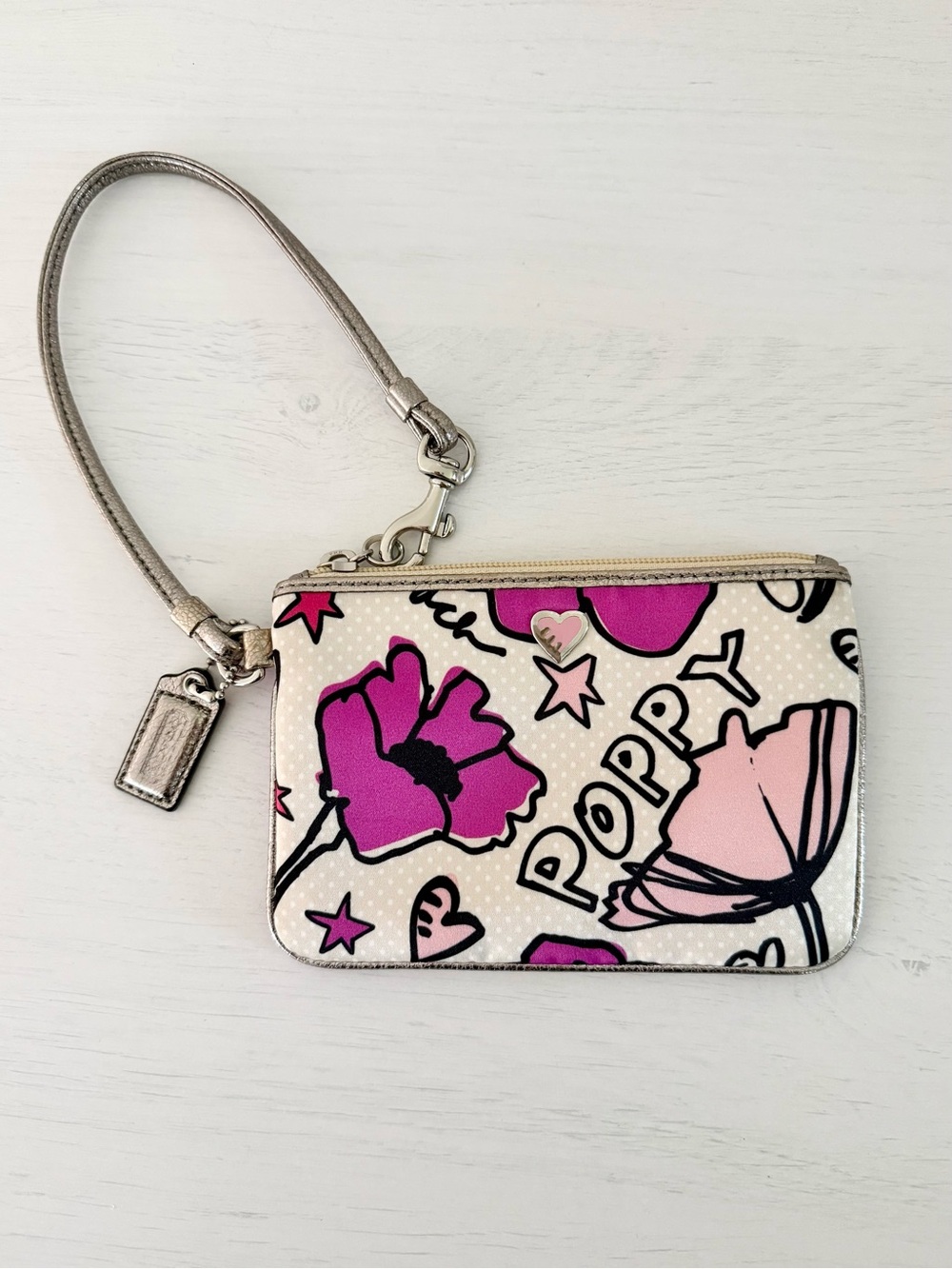 Coach Poppy Limited Edition Pop Art Floral Wristlet - Picture 2 of 7
